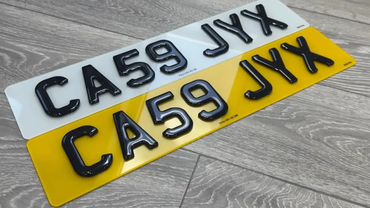 5D Number Plate