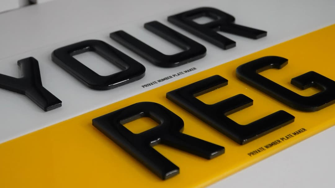 5D Acrylic Number Plates