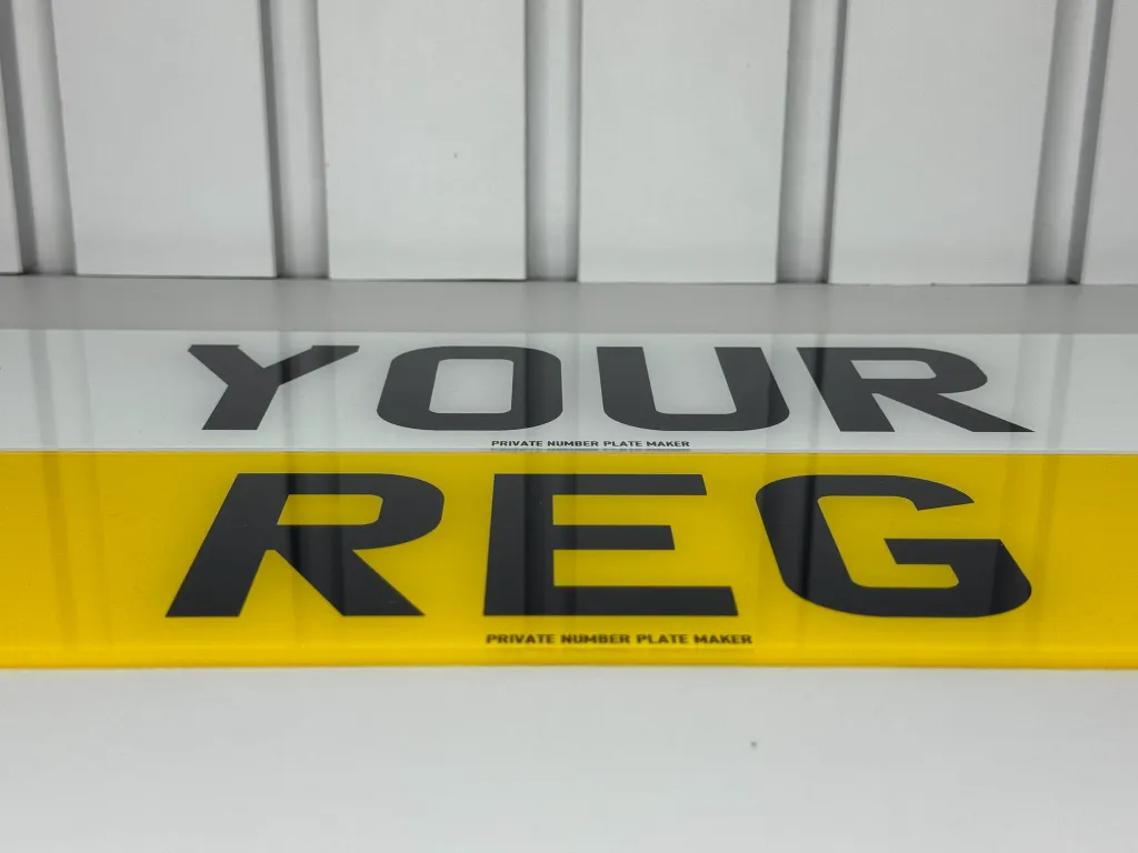 Standard Number Plate